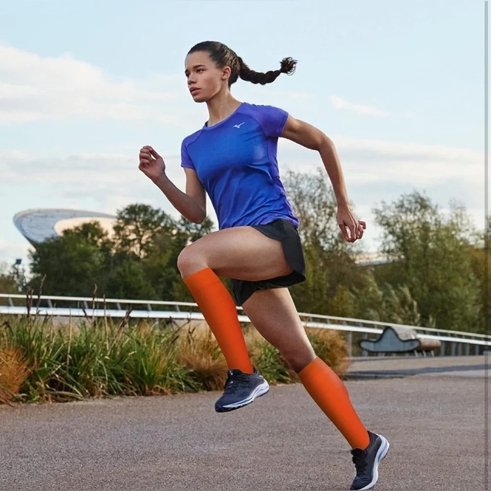 Sporty, Neon Compression Socks, 20-30mmHg compression (1 pair)